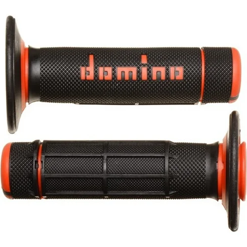 Držadlá A020 DOMINO A02041C4540A7-1 (offroad) dĺžka 118 mm, (čierno-oranžové)