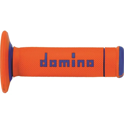 Držadlá A190 DOMINO A19041C4845A7-0 (offroad) dĺžka 123 + 120 mm, (oranžovo-modré)