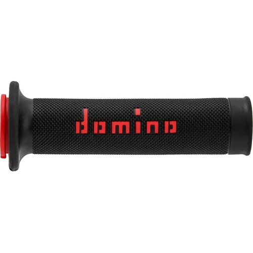 Držadlá A010 DOMINO A01041C4240B7-0 (na cestu) dĺžka 120 + 125 mm, (čierno-červené)