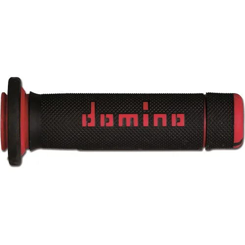 Držadlá A180 DOMINO A18041C4240A7-0 (ATV) dĺžka 118 + 125 mm, (čierno-červené)