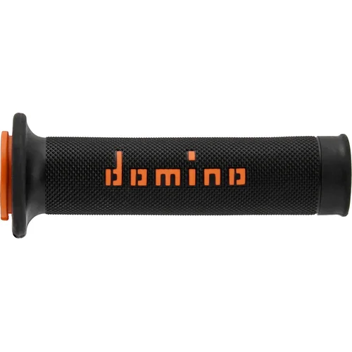 Držadlá A010 DOMINO A01041C4540B7-0 (road) dĺžka 120 + 125 mm, (čierno-oranžové)