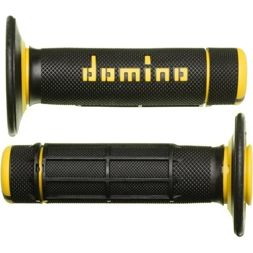 Držadlá A020 DOMINO A02041C4740A7-1 (offroad) dĺžka 118 mm, (čierno-žlté)