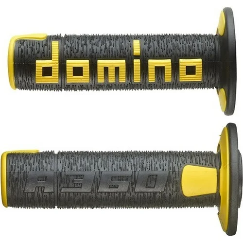 Gripy A360 (offroad) dĺžka 120 mm, DOMINO (čierno-žlté)