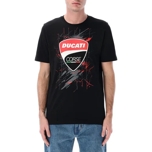 Tričko CORSE Ducati 9999223881415 (čierna, červená, veľkosť XL)