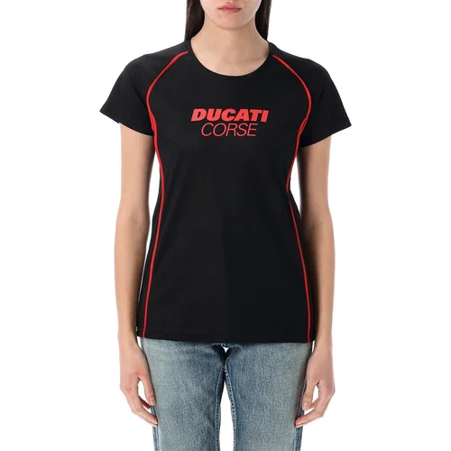 Tričko CORSE Ducati 9999223914540 dámske, (čierna, červená, veľkosť L)