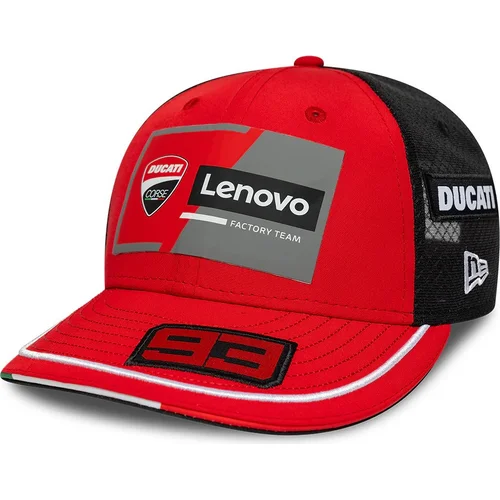 Čierna Ducati 199843449258 šiltovka NEW ERA Lenovo MARQUEZ 93, červená, veľkosť SM)