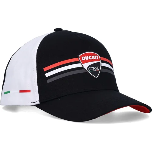Čierna Ducati 9999223658970 šiltovka Corse, biela)