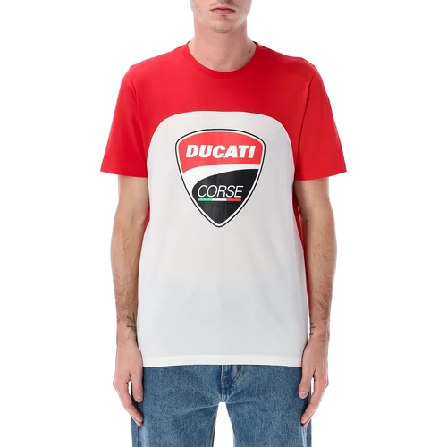 Tričko CORSE Ducati 9999223881507 (biela, červená, veľkosť L)