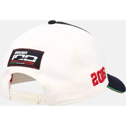 Šiltovka edícia 100 rokov výročí značky (biela, čierna) /Ducati/ - obr. 1
