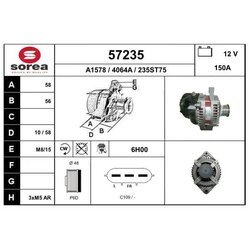 Alternátor EAI 57235