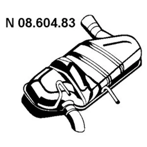 Koncový tlmič výfuku 08.604.83 /EBERSPÄCHER/