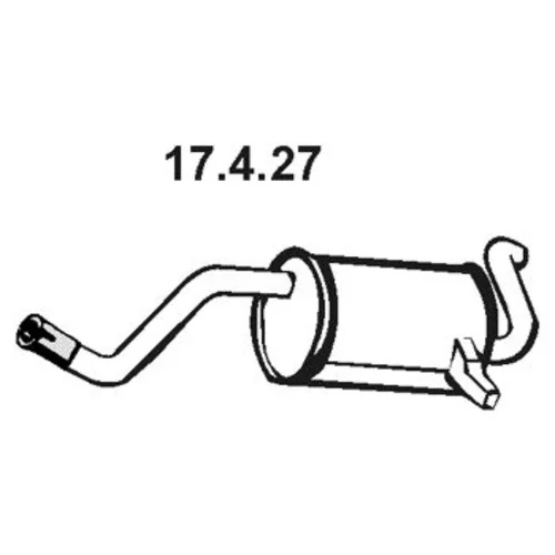 Koncový tlmič výfuku EBERSPÄCHER 17.4.27