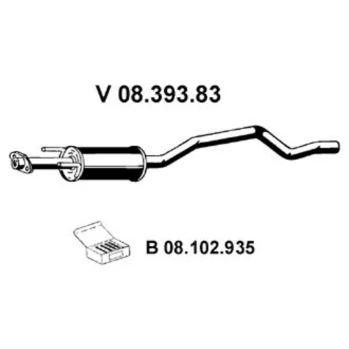 Predný tlmič výfuku 08.393.83 /EBERSPÄCHER/