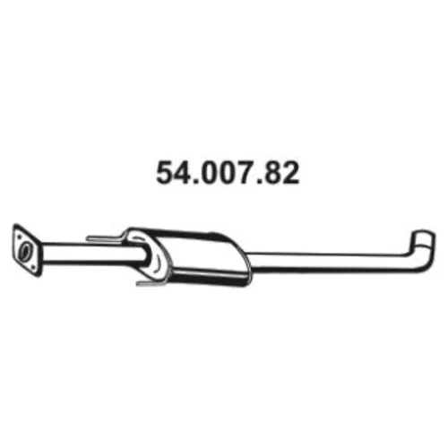 Stredný tlmič výfuku 54.007.82 /EBERSPÄCHER/