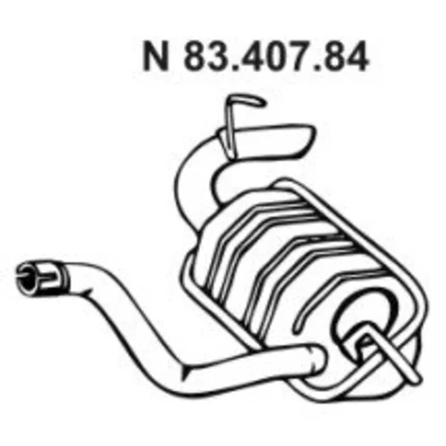 Koncový tlmič výfuku 83.407.84 /EBERSPÄCHER/