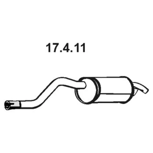 Koncový tlmič výfuku EBERSPÄCHER 17.4.11