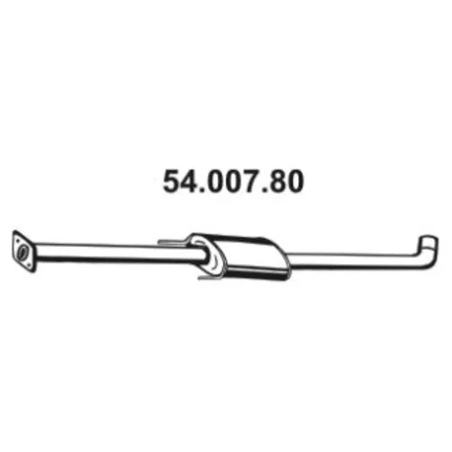 Stredný tlmič výfuku 54.007.80 /EBERSPÄCHER/