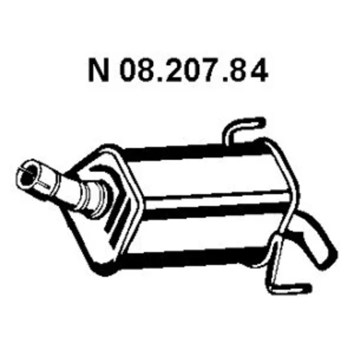 Koncový tlmič výfuku 08.207.84 /EBERSPÄCHER/