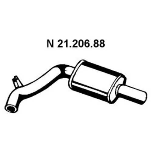 Koncový tlmič výfuku EBERSPÄCHER 21.206.88