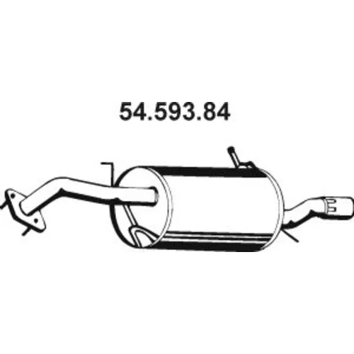 Koncový tlmič výfuku 54.593.84 /EBERSPÄCHER/