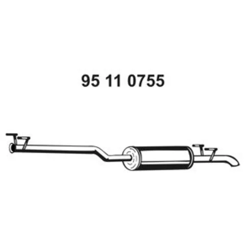 Stredný tlmič výfuku 95 11 0755 /EBERSPÄCHER/