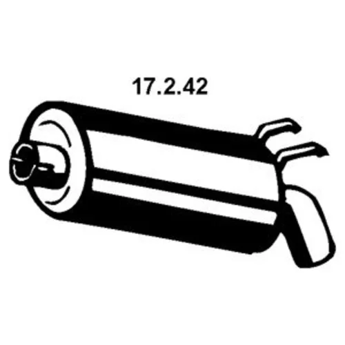 Koncový tlmič výfuku EBERSPÄCHER 17.2.42