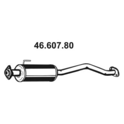 Stredný tlmič výfuku 46.607.80 /EBERSPÄCHER/