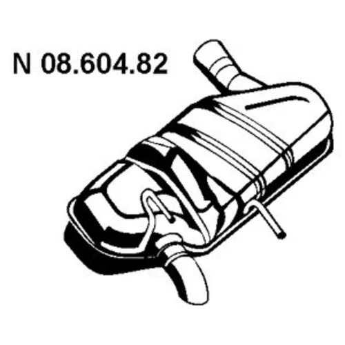 Koncový tlmič výfuku 08.604.82 /EBERSPÄCHER/