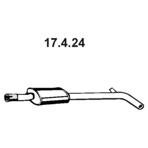 Stredný tlmič výfuku 17.4.24 /EBERSPÄCHER/