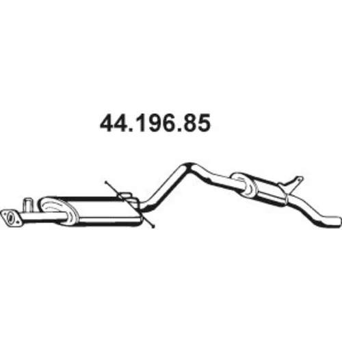 Koncový tlmič výfuku EBERSPÄCHER 44.196.85