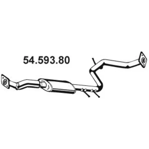 Stredný tlmič výfuku 54.593.80 /EBERSPÄCHER/