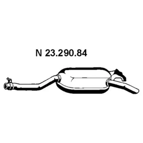 Koncový tlmič výfuku EBERSPÄCHER 23.290.84