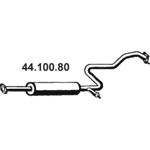 Stredný tlmič výfuku EBERSPÄCHER 44.100.80