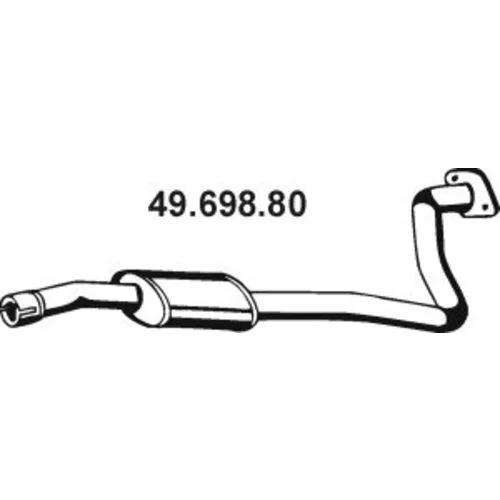 Stredný tlmič výfuku 49.698.80 /EBERSPÄCHER/