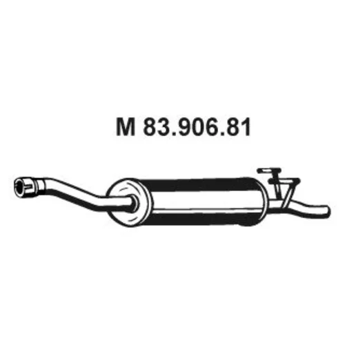 Stredný tlmič výfuku 83.906.81 /EBERSPÄCHER/