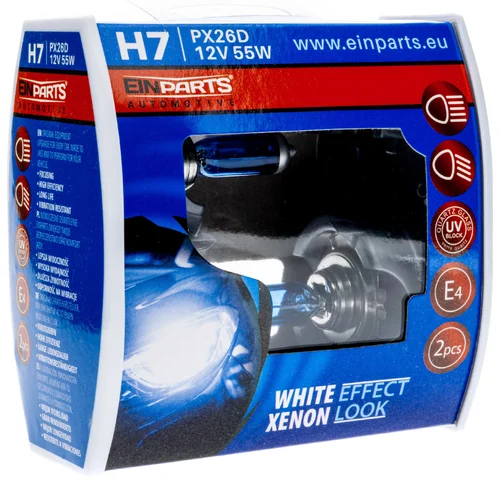 H7 white effect xenon look EinParts EPB77 (EinParts Automotive) - obr. 1
