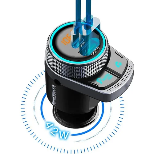 FM vysielač bluetooth PD QC 3.0 AUX EinParts EPBTT01 (EinParts Automotive) - obr. 30