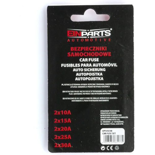 Sada poistiek 10 ks EinParts EPFUSE08 (EinParts Automotive) - obr. 1