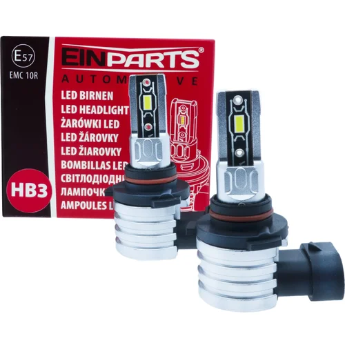 6000K LED žiarovky HB3 9005 E57 EinParts EPLH116
