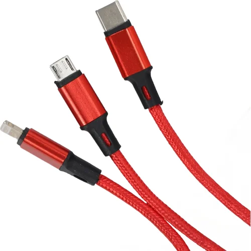 Kábel 3v1 usb-a usb-c lightning 1,2 m EinParts EPMOB10 (EinParts Automotive) - obr. 3