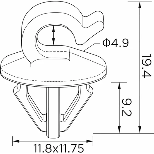 Plastové montážne klipy EPCRC1148 /EinParts/ - obr. 5