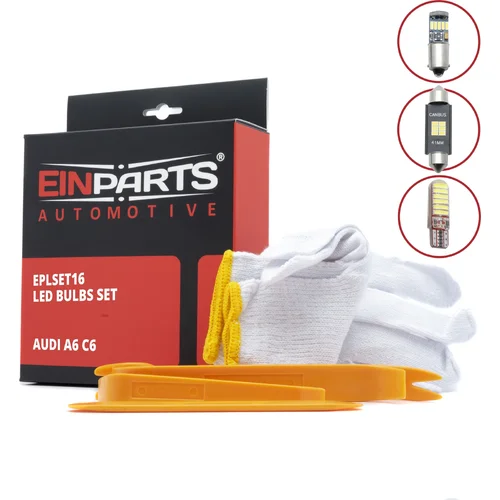 Sada LED žiaroviek do interiéru audi A6 C6 EinParts EPLSET16