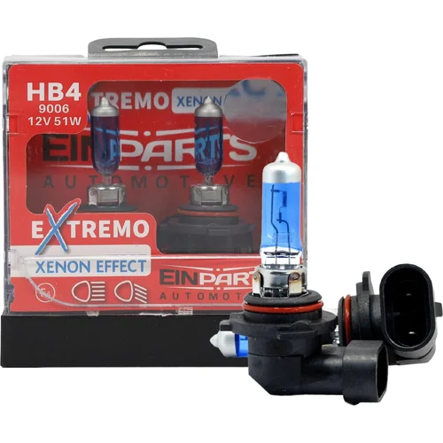 HB4 halogénové žiarovky extremo 100% xenon effect EinParts EPB64
