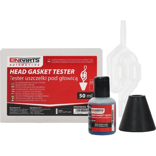 – tester tesnenia tesniacej podložky pod hlavou CO₂ 50ml EinParts EPDIYHGT02