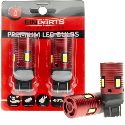 LED žiarovky W21/5W 7443 4 SMD 3570 canbus EinParts EPL319