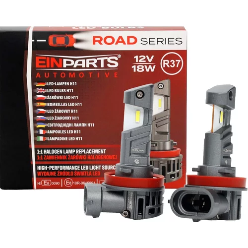 LED žiarovky H11 6500K 12V R37 EinParts EPLH141