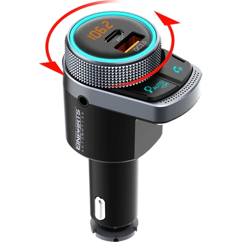 FM vysielač bluetooth PD QC 3.0 AUX EinParts EPBTT01 (EinParts Automotive) - obr. 18