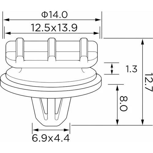 Plastové montážne klipy EPCRC1240 /EinParts/ - obr. 5