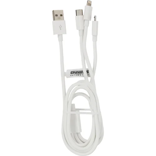 Kábel 3v1 usb-a usb-c lightning 1,2 m EinParts EPMOB06 (EinParts Automotive) - obr. 2