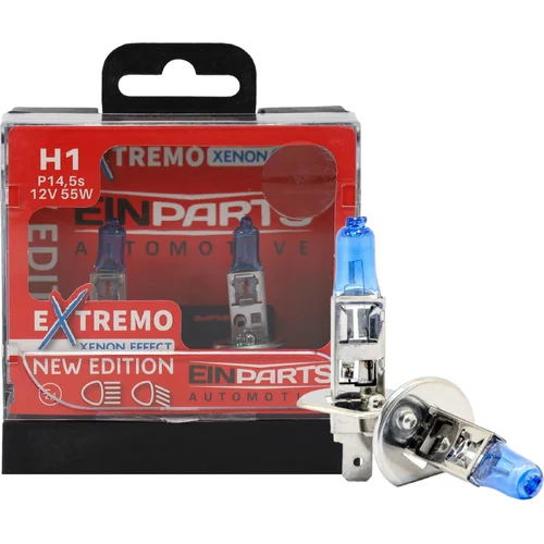H1 halogénové žiarovky extremo 100% xenon effect EinParts EPB59